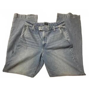 Express Light Blue High-rise Wide Leg Jeans